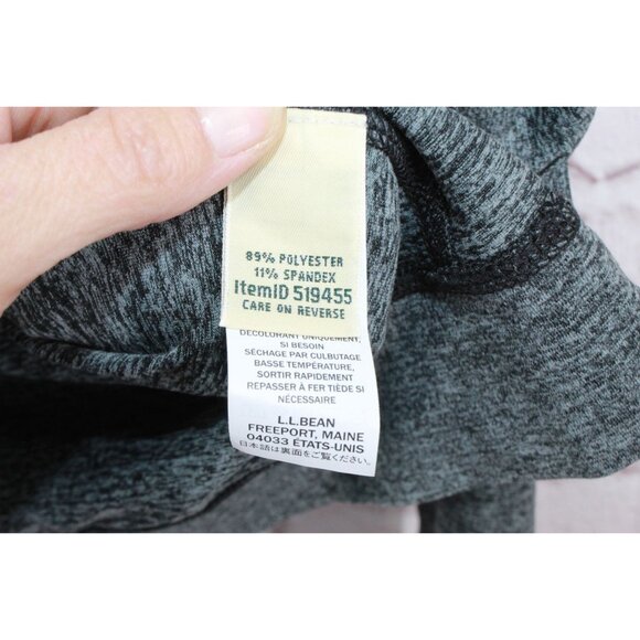 LL Bean VentureSoft Pullover Quarter Zip Black Marl Size XS - Picture 8 of 12